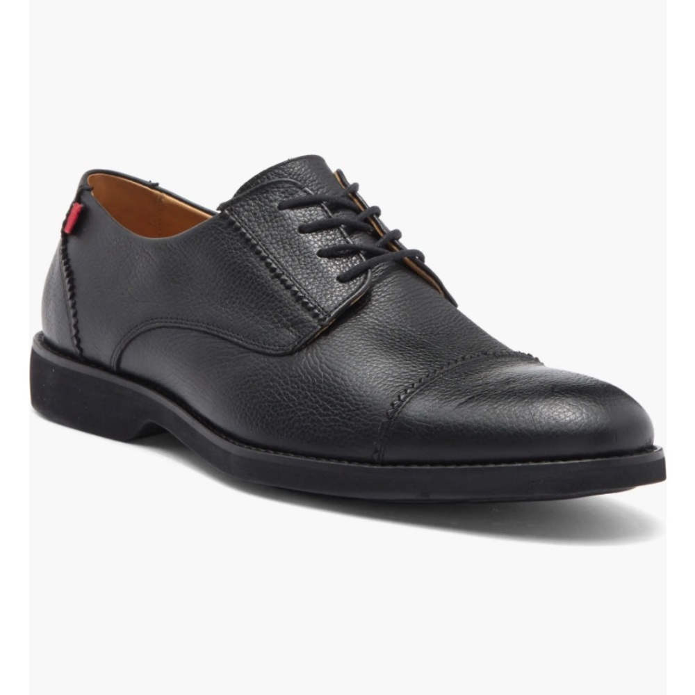 Marc Joseph New York Jones Ave Cap Toe Derby Dress Shoes Size:11.5 / Black